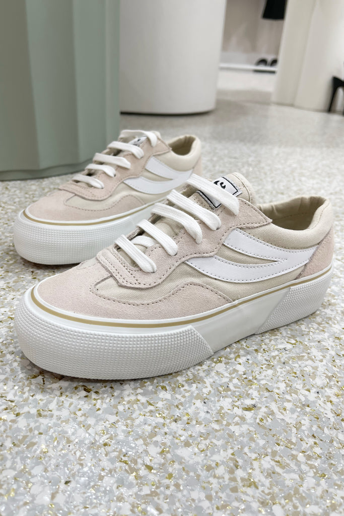 Superga 3041 Revolley Colorblock Platform Pink Peach White || Fifi