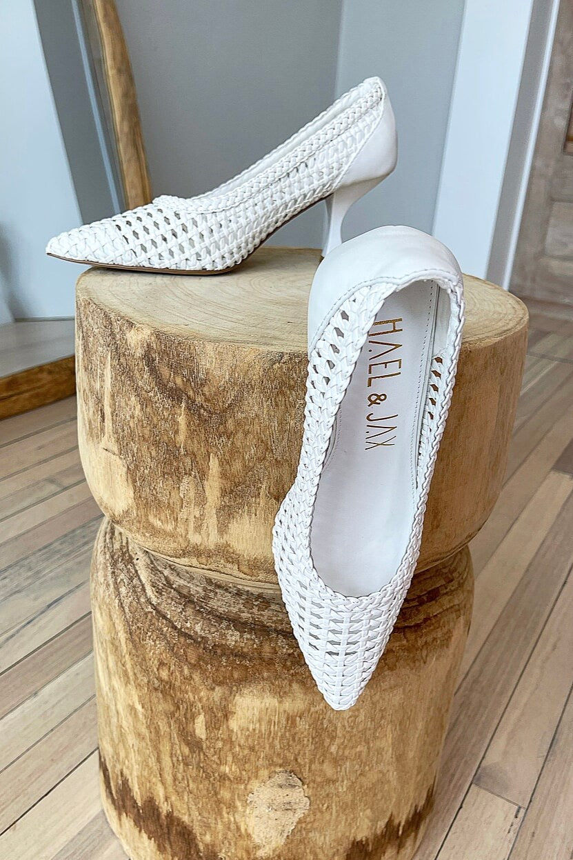 Hael & Jax Poppy Heel | White