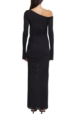 Bec + Bridge Monette Asym Long Sleeve Maxi Dress | Black