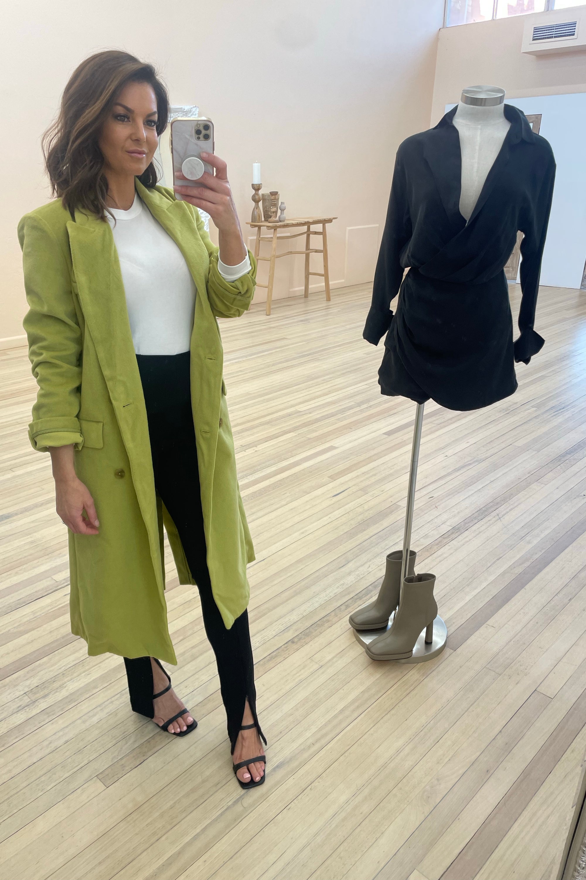 Madison The Label Willow Coat | Palm
