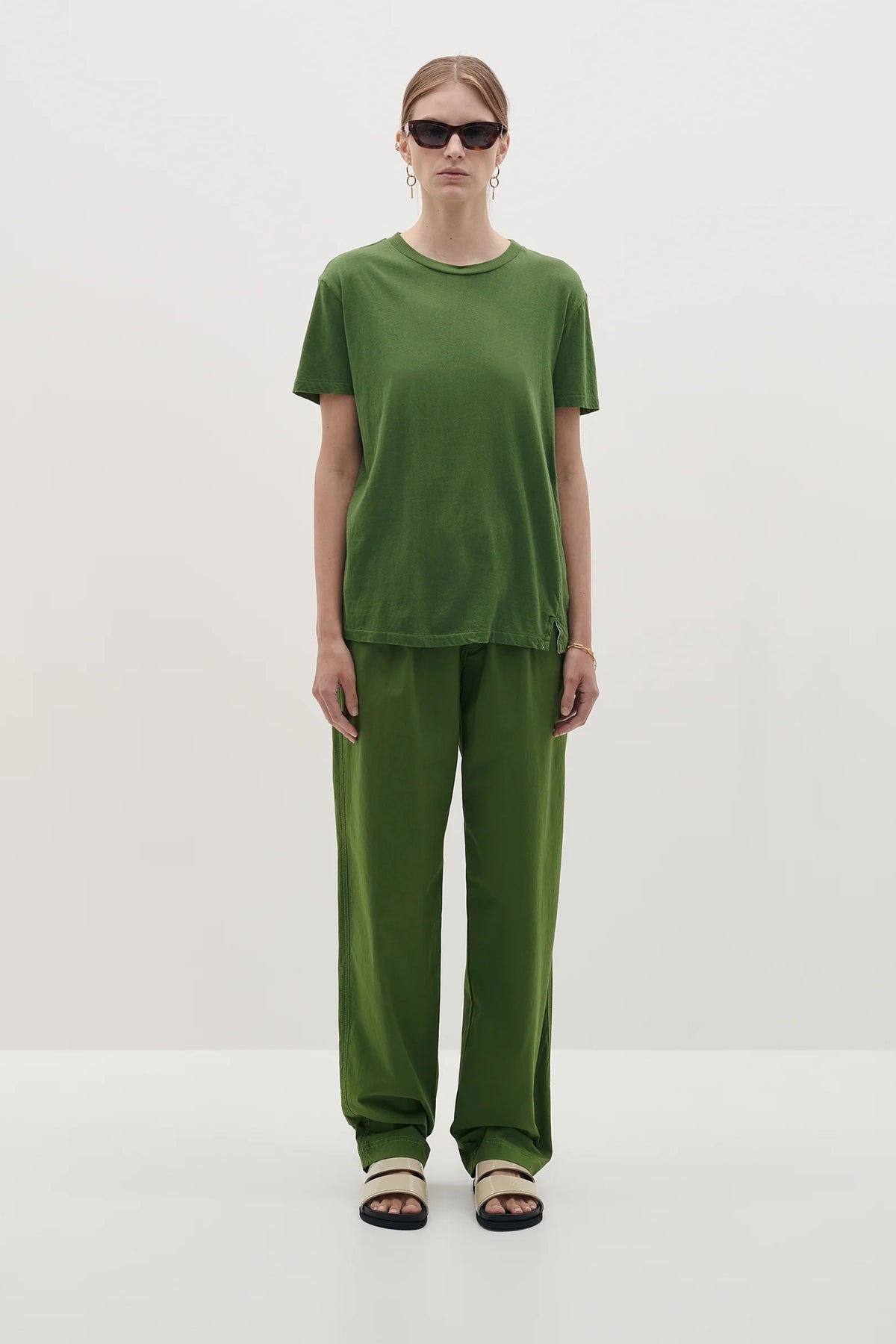 Bassike Regular Classic T.Shirt Basil