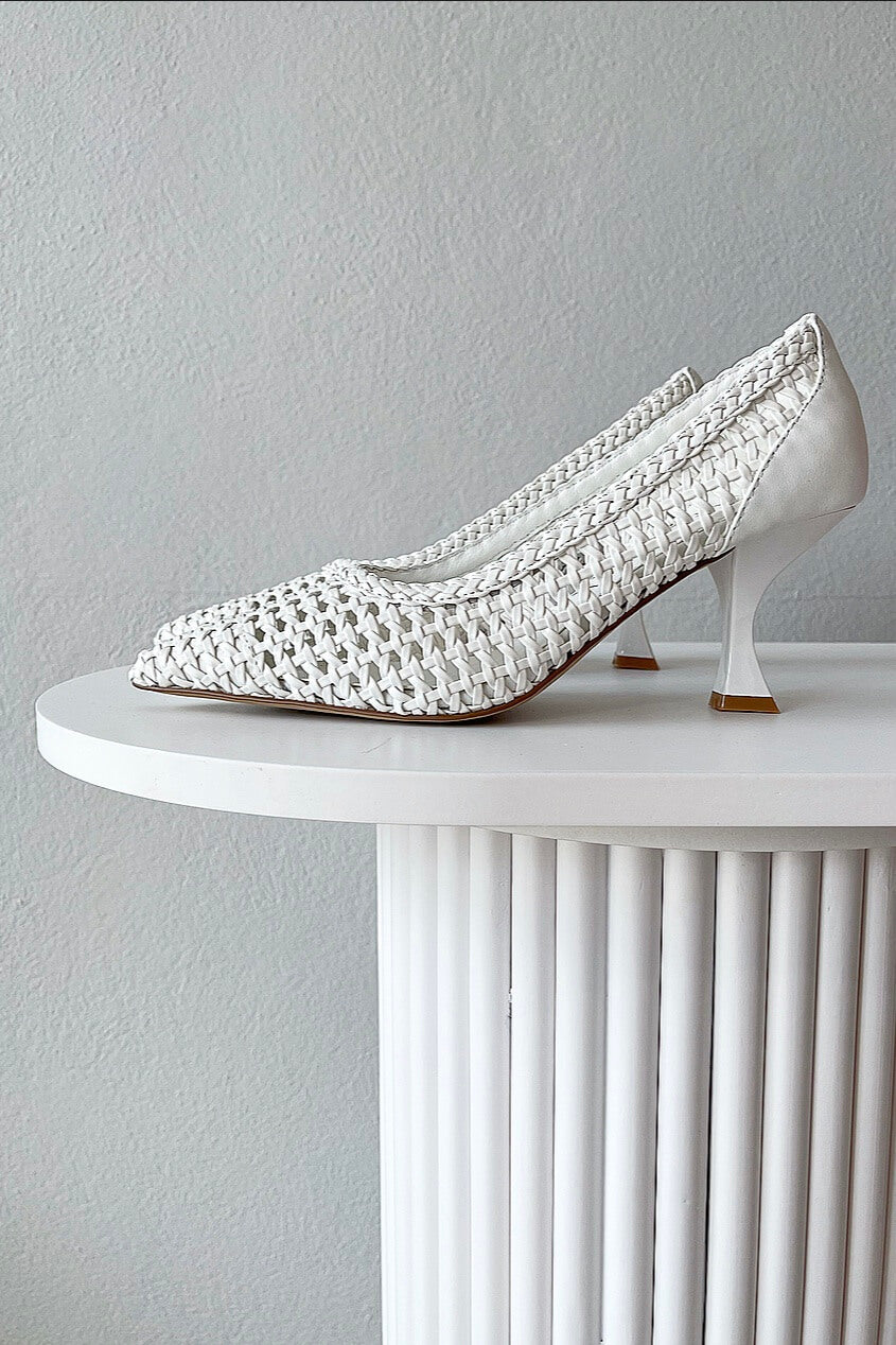 Hael & Jax Poppy Heel | White