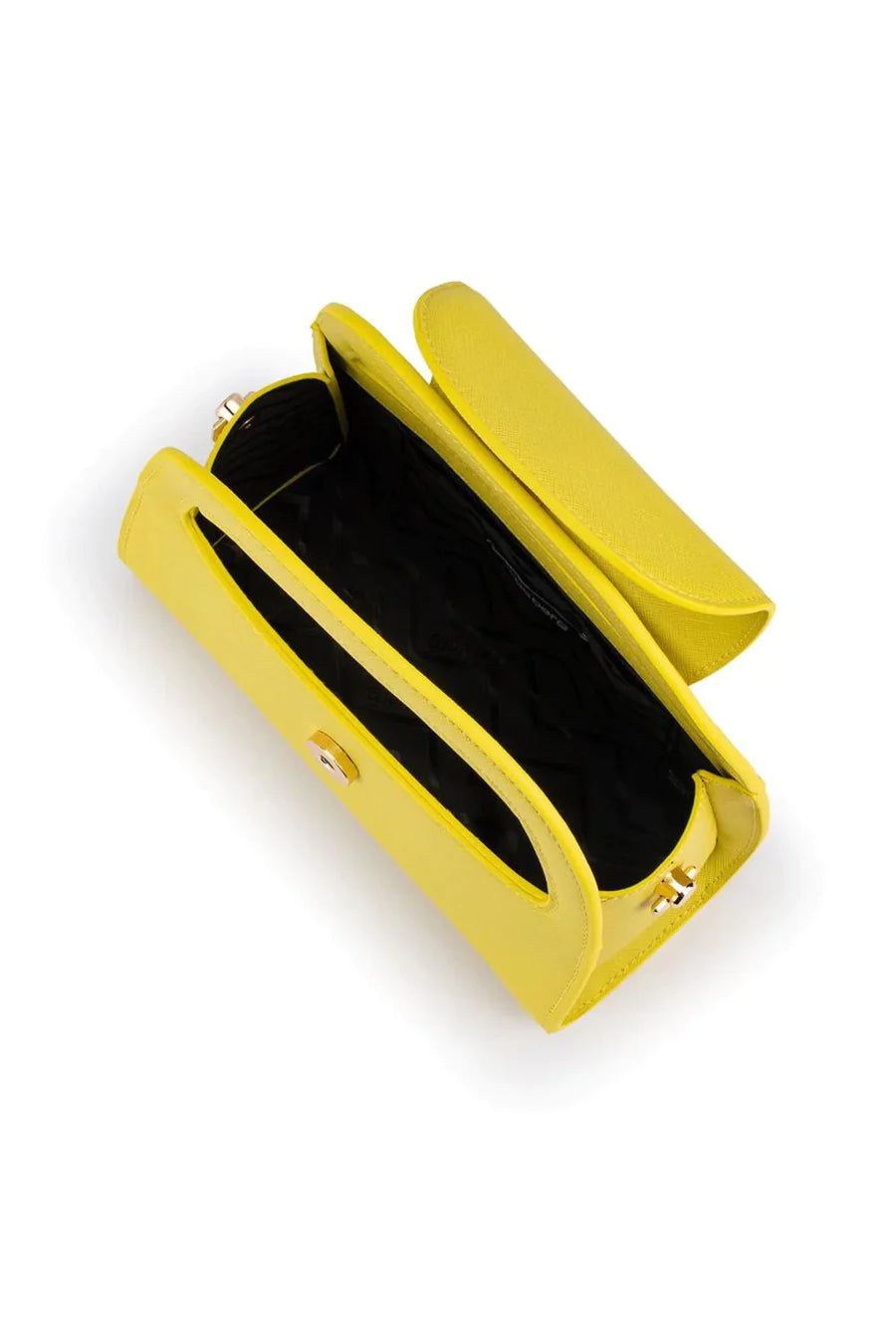 Olga Berg Ivy Curved Handle Bag | Chartreuse