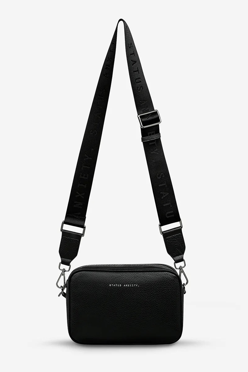 Status Anxiety Plunder With Webbed Strap Bag | Black