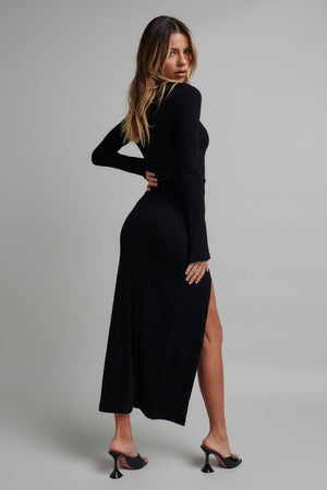 Bayse Brand Lula Midi Dress | Black