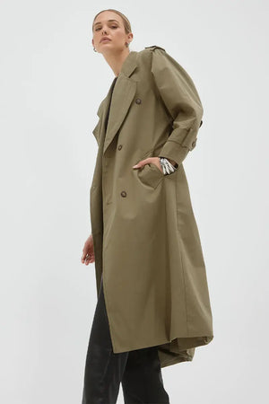 Sovere Agency Trenchcoat | Olive