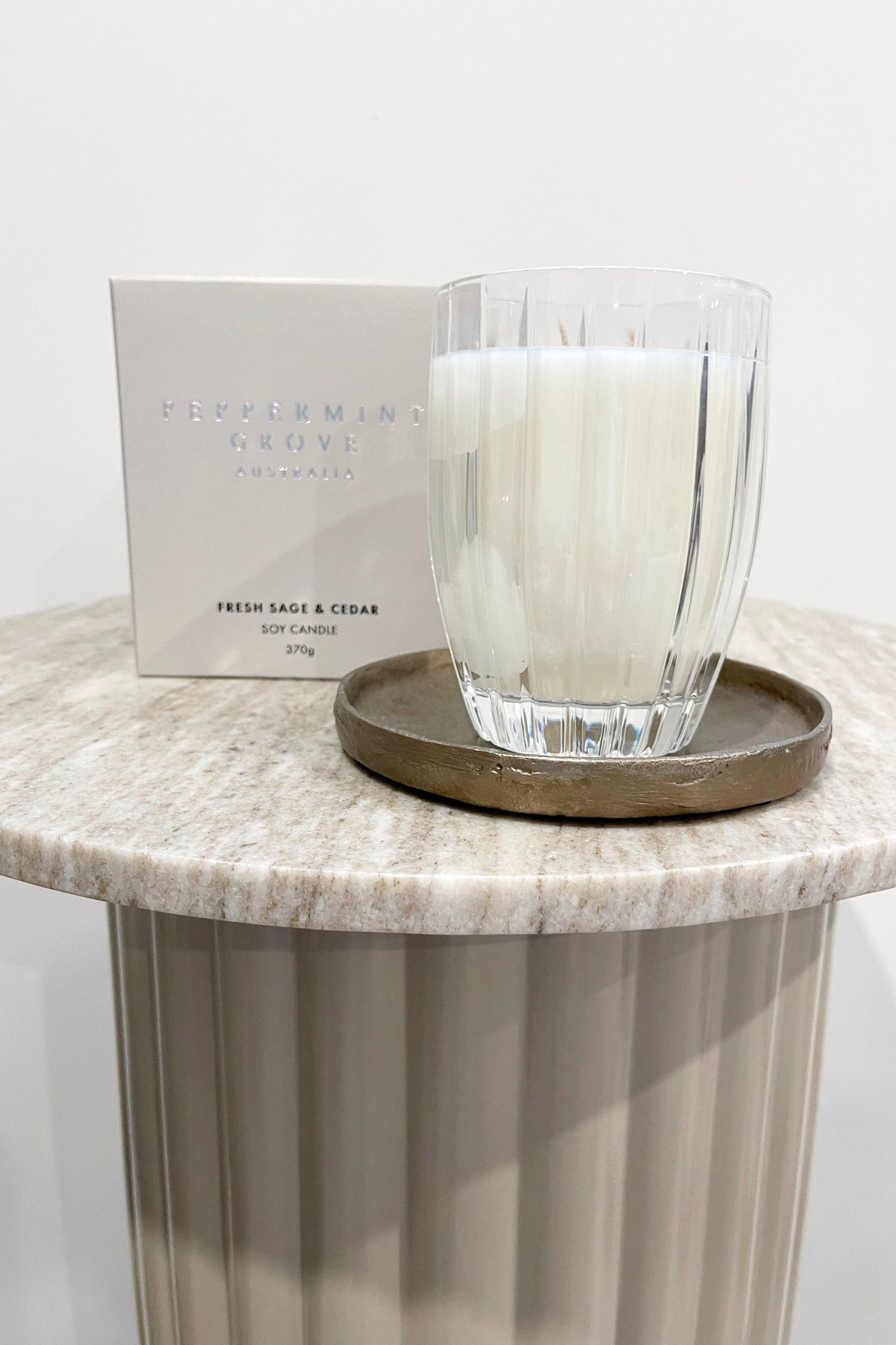 Peppermint Grove Soy Candle | Fresh Sage & Cedar