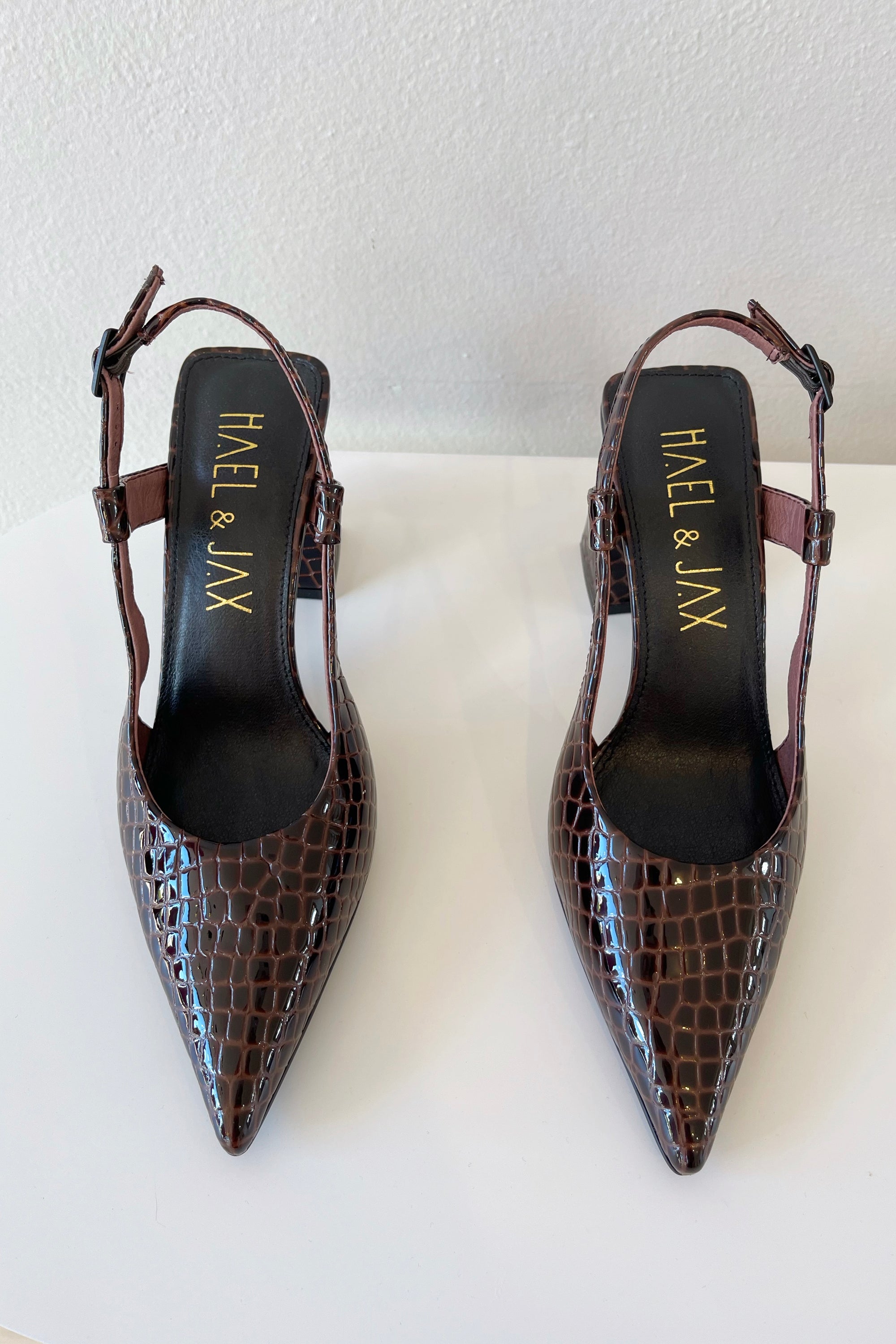 Hael & Jax Rio Heel | Choc Patent