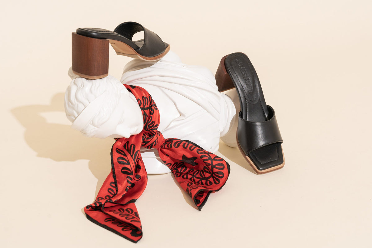 James Smith Bellagio Sandal Black