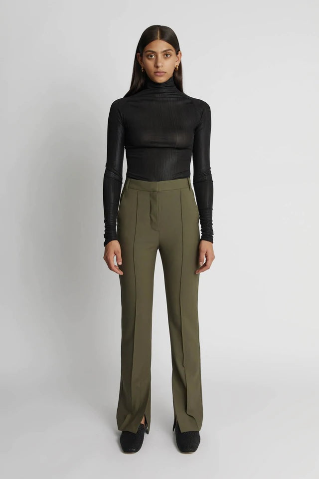 C&M Camilla & Marc Mateo Tailored Pant in Willow Green