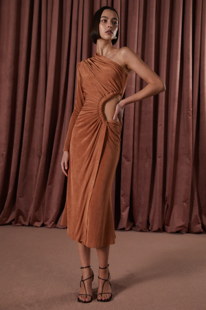 MISHA Colson Dress Amber Glow