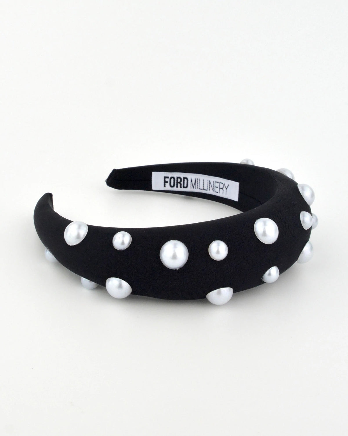 Ford Millinery Monica Headband Black/Pearl