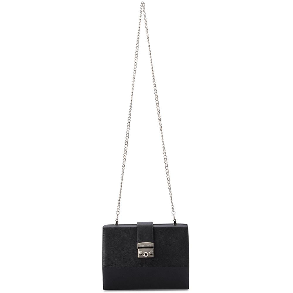 Olga Berg Harriet Hexagon Clutch Black