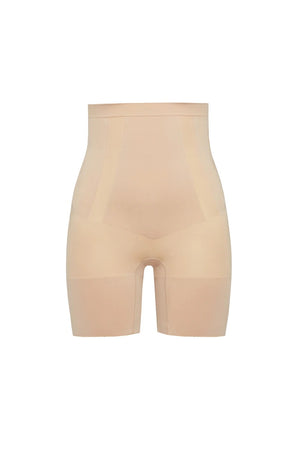 Spanx Oncore High-Waisted Mid-Thigh Short in Soft Nude