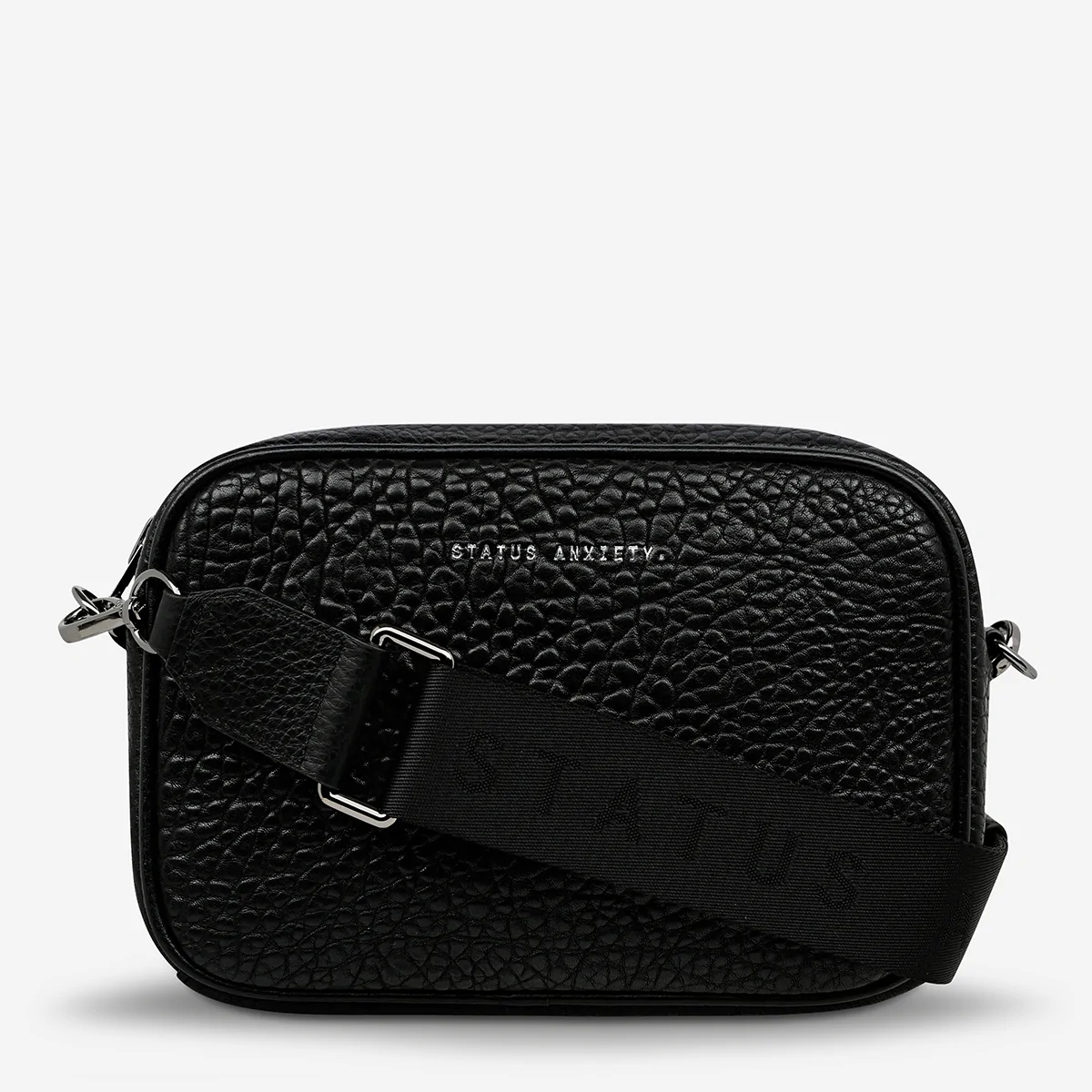 Status Anxiety Plunder With Webbed Strap Bag | Black Bubble