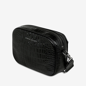 Status Anxiety Plunder With Webbed Strap Bag | Black Emboss