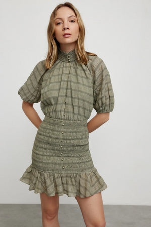Significant Other Sophie Mini Dress Fern Check