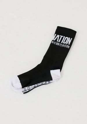 P.E Nation Backline Socks | Black/White