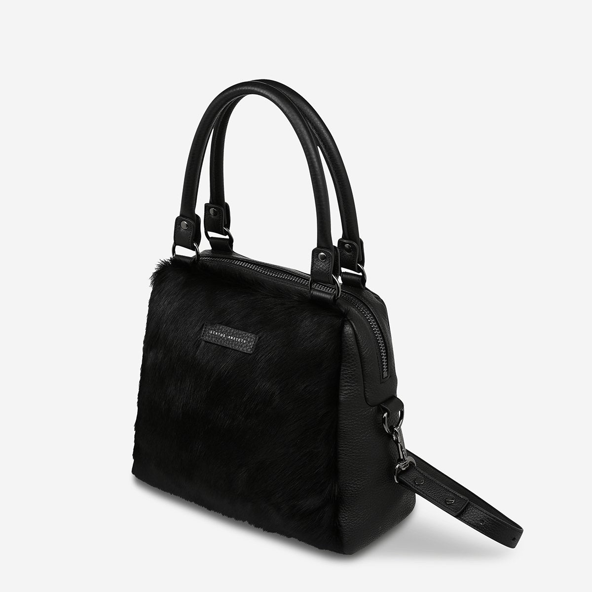 status-anxiety-bag-last-mountains-black-fur-top-angle