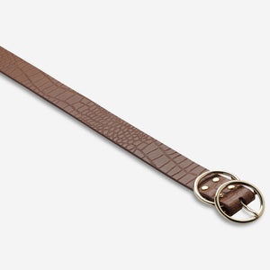 Status Anxiety Mislaid Belt Tan Croc/Gold