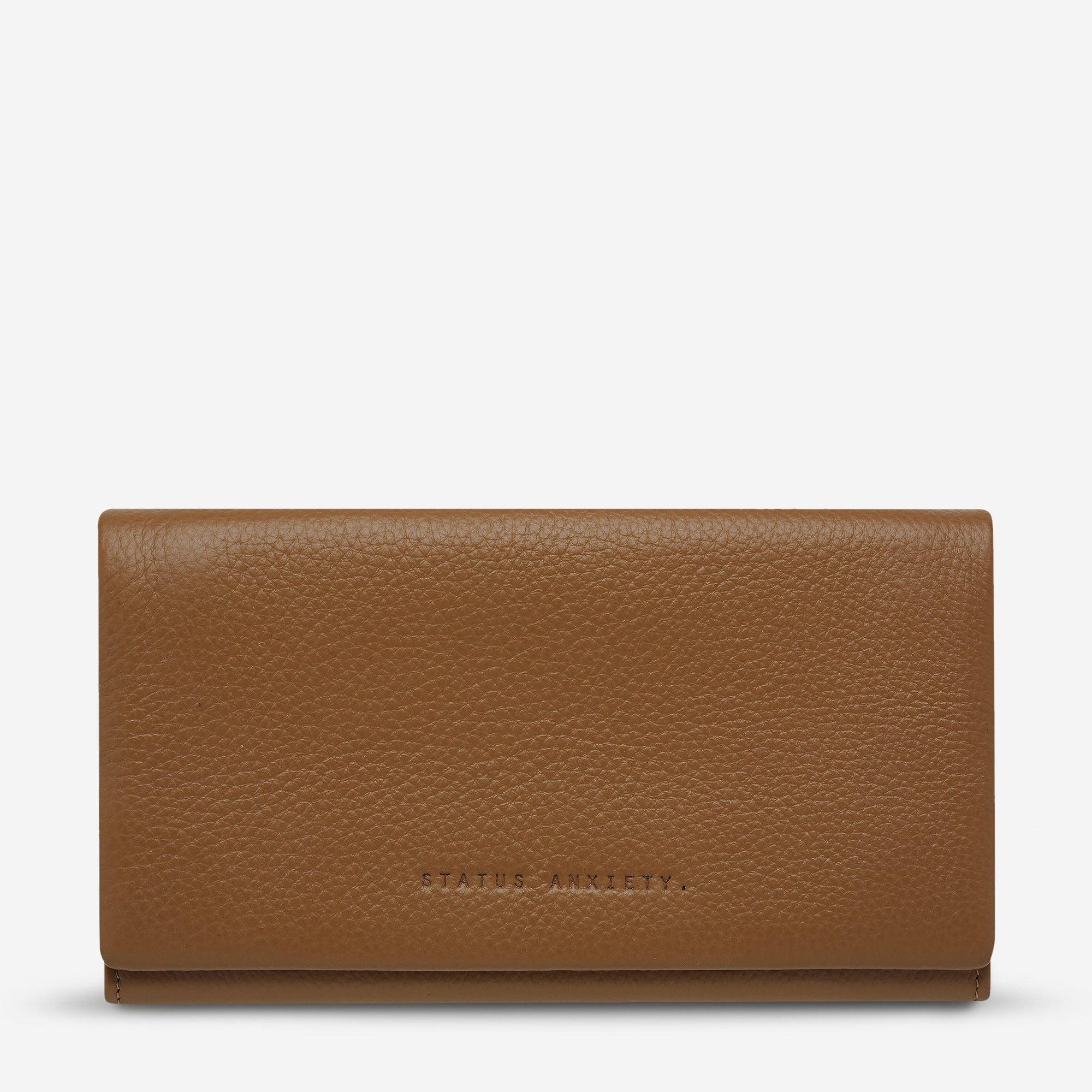 Status Anxiety Nevermind Leather Wallet Tan