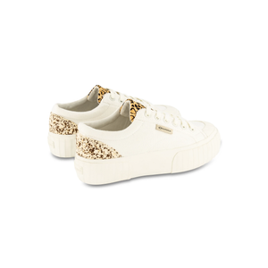 Superga 2631 Calfhair Details In White Avorio Leopard Spots