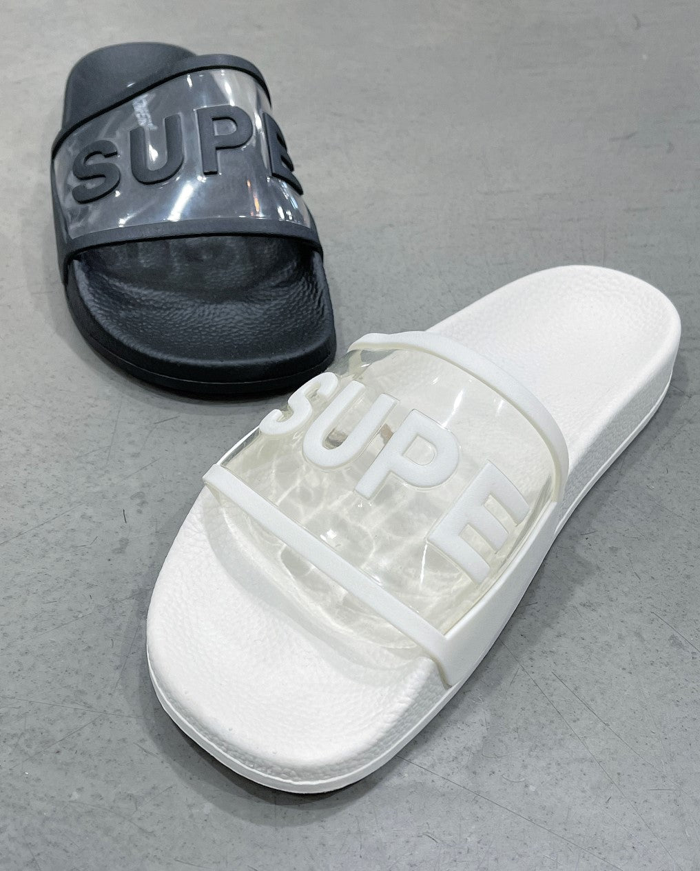 Superga 1908 Clear Identity Slide In White