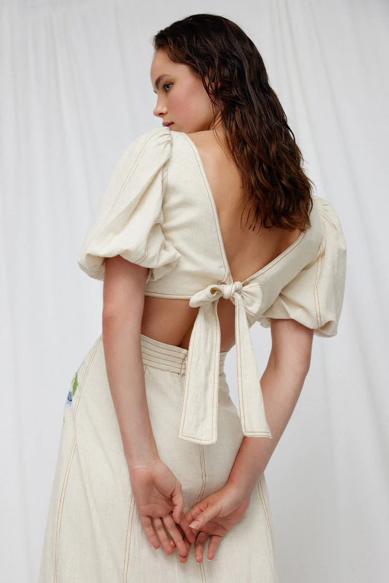 Significant Other Sylvie Top Oatmeal