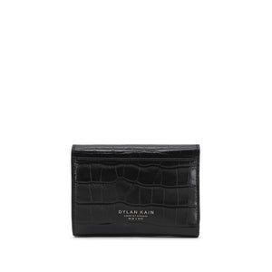 Dylan Kain The Helena Croc Wallet Silver