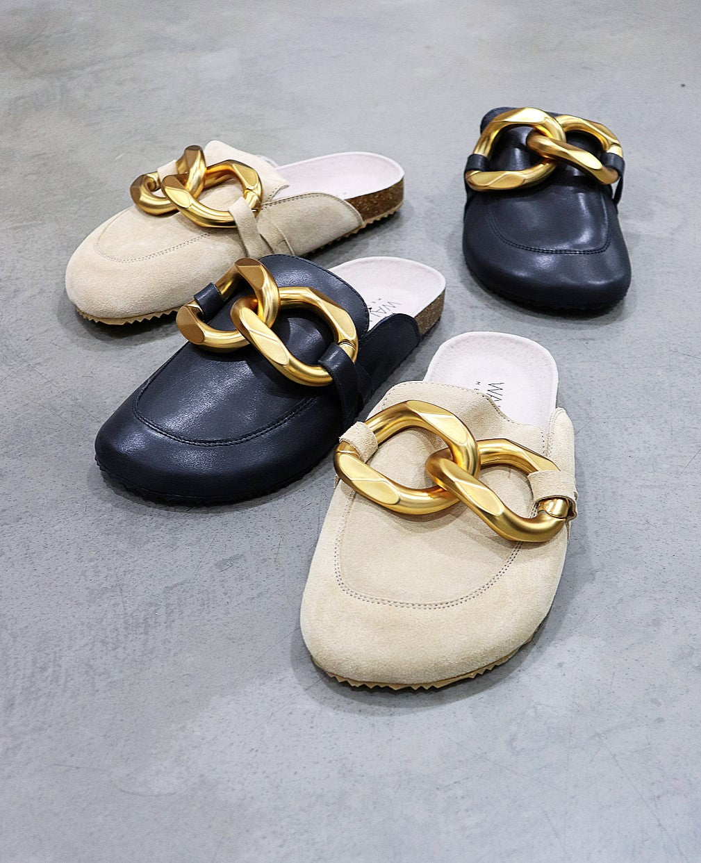 Walnut Blake Mule In Sand Suede