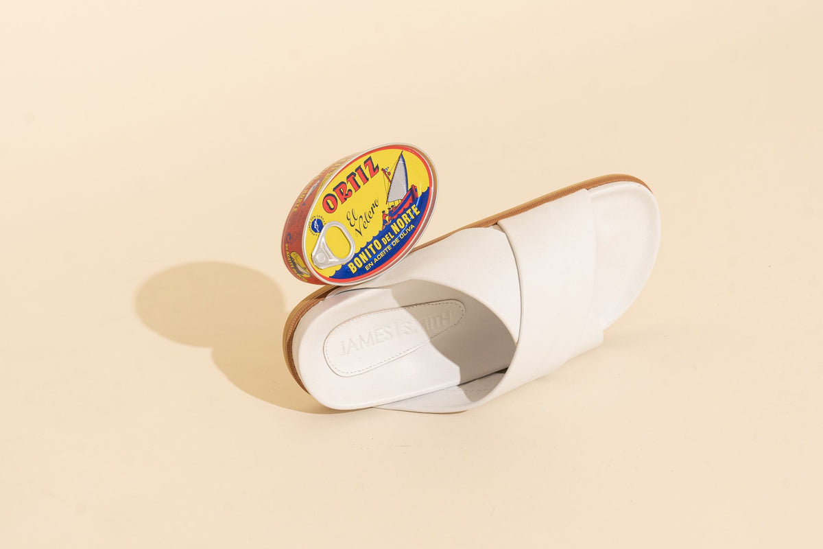 James Smith La Sponda Slide White