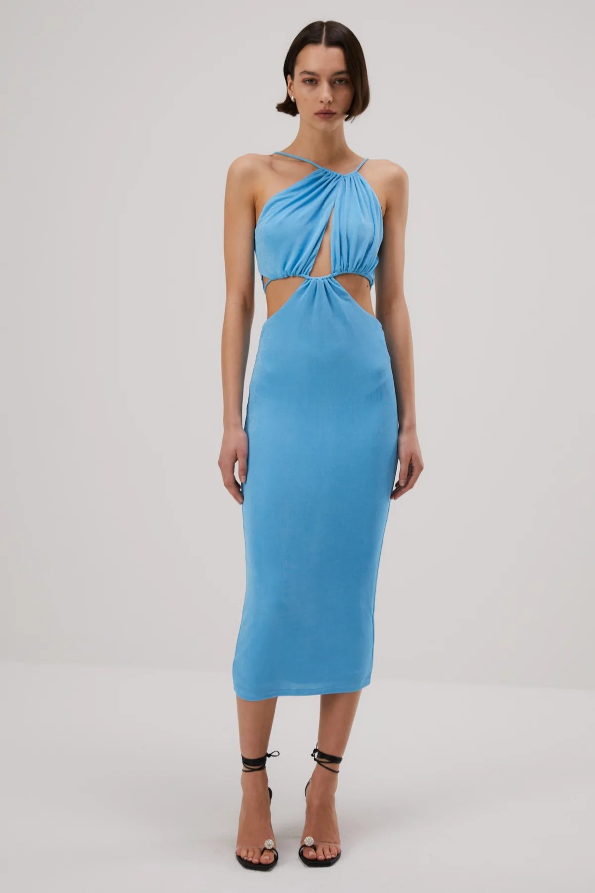 Misha Zeke Slinky Jersey Dress Hydra Blue